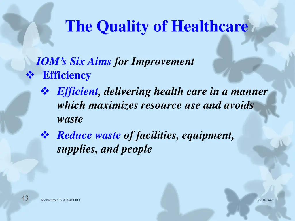 the quality of healthcare 12