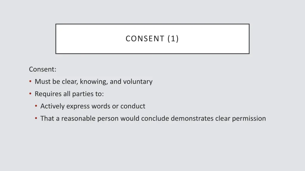 consent 1