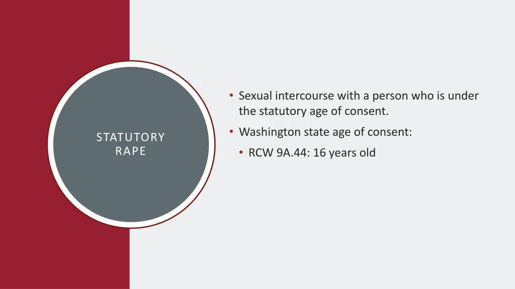 sexual intercourse with a person who is under