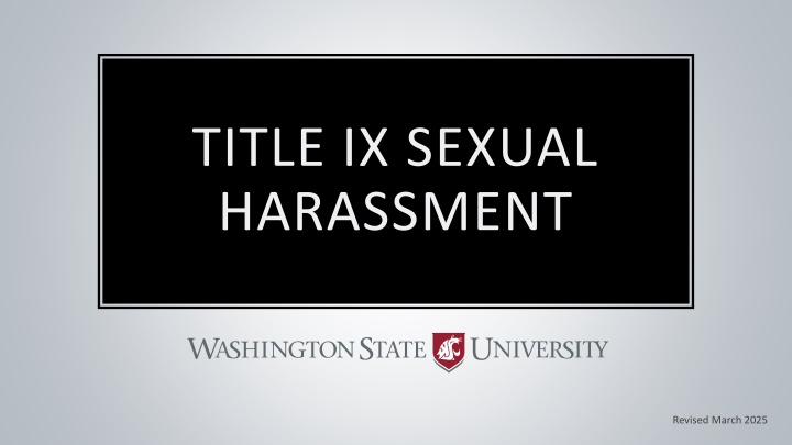 title ix sexual harassment