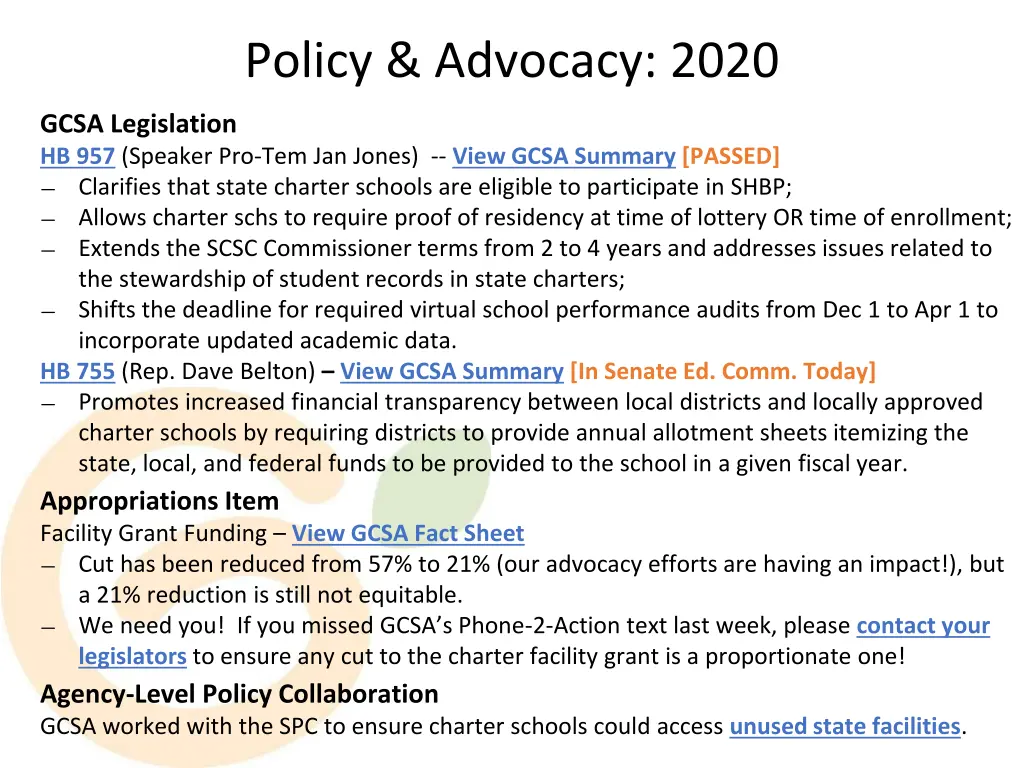 policy advocacy 2020