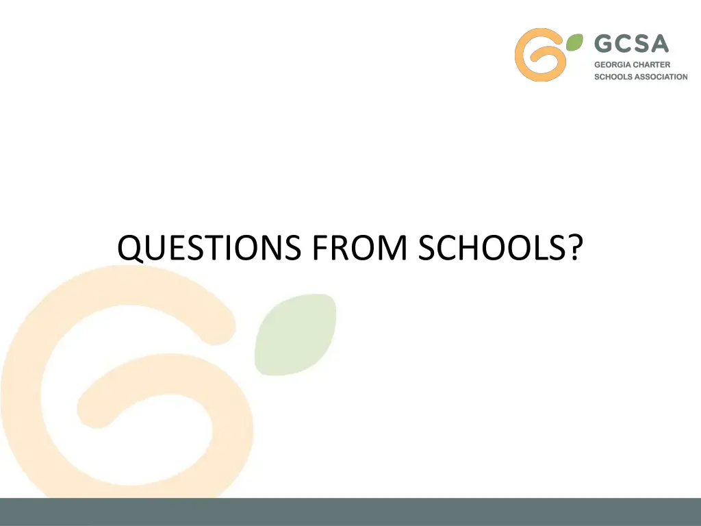questions from schools