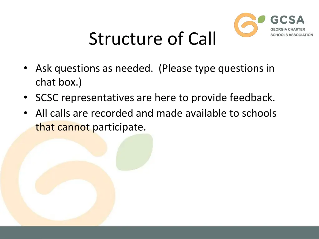 structure of call