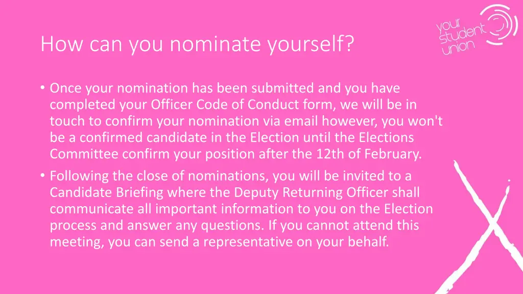 how can you nominate yourself 1