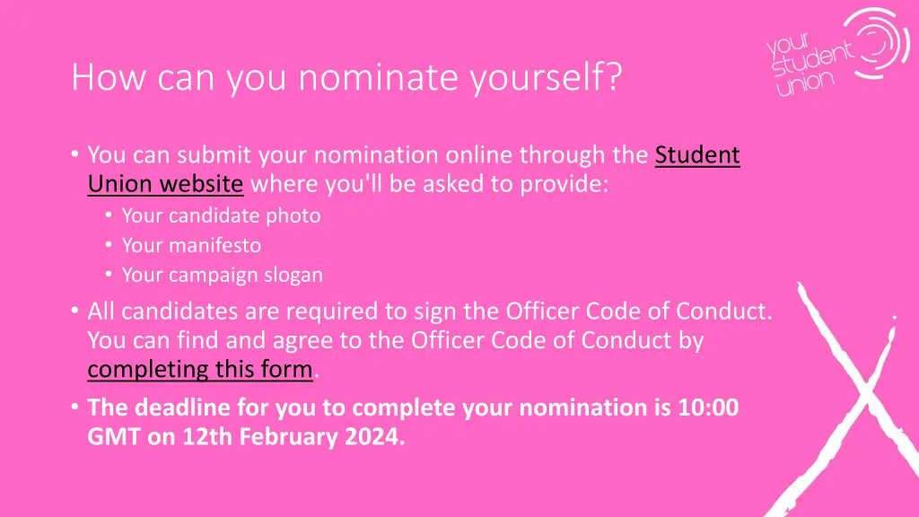 how can you nominate yourself