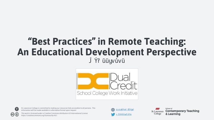 best practices in remote teaching an educational