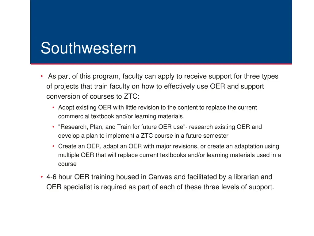 southwestern