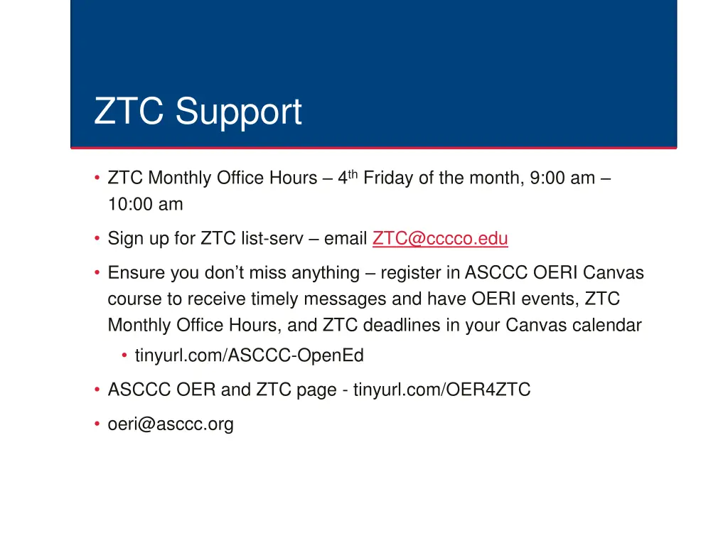 ztc support