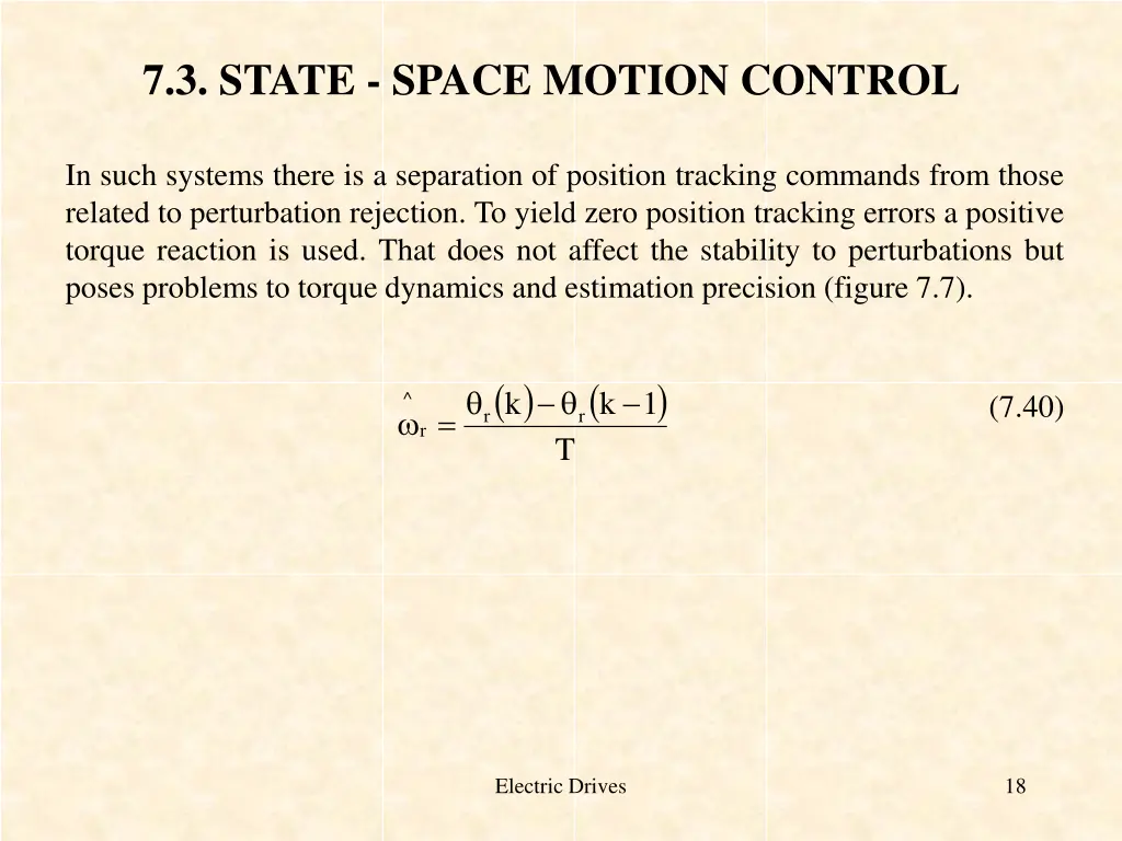 7 3 state space motion control