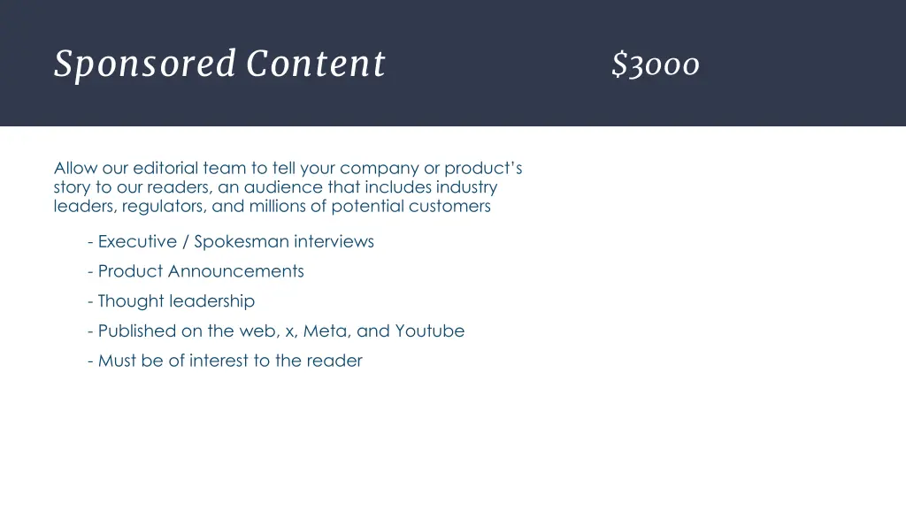 sponsored content