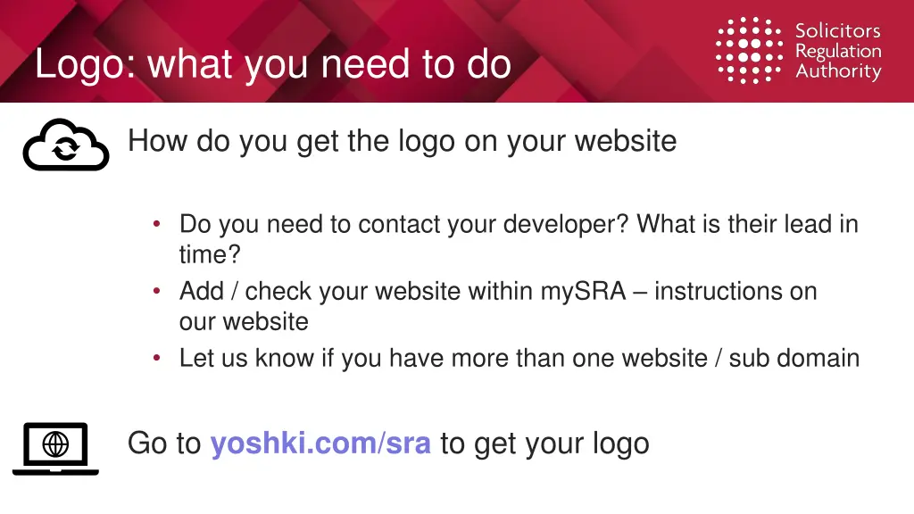logo what you need to do