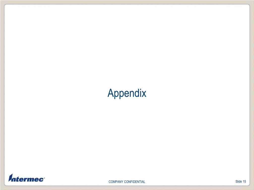appendix