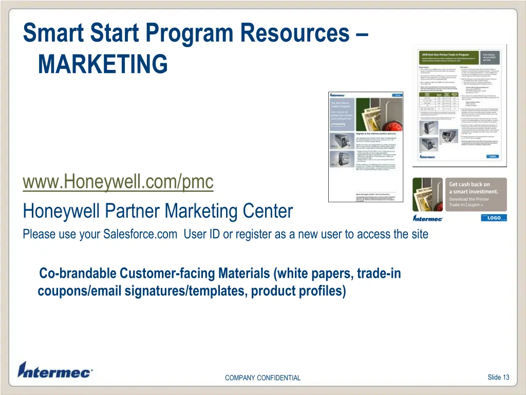 smart start program resources marketing