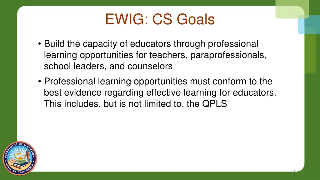 ewig cs goals