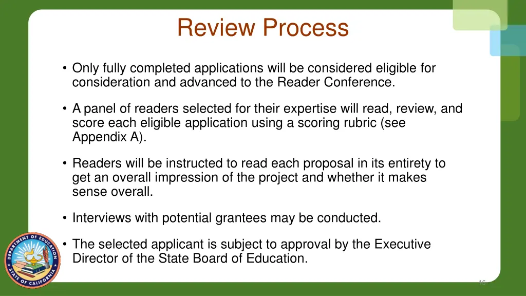 review process