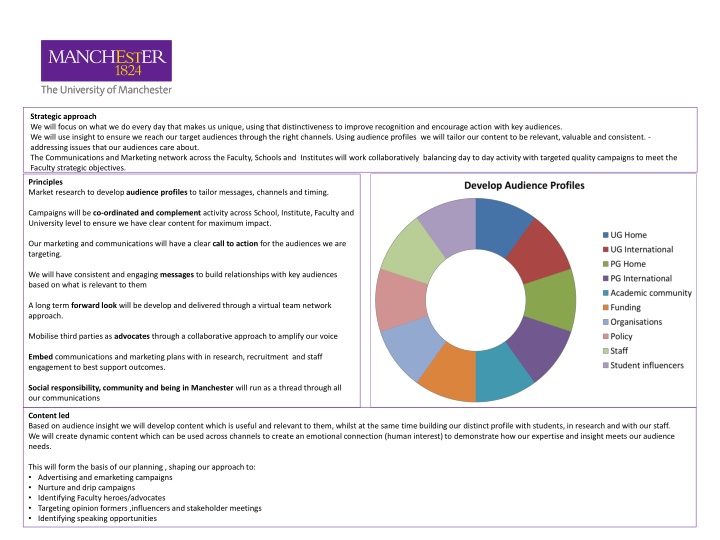 strategic approach we will focus on what