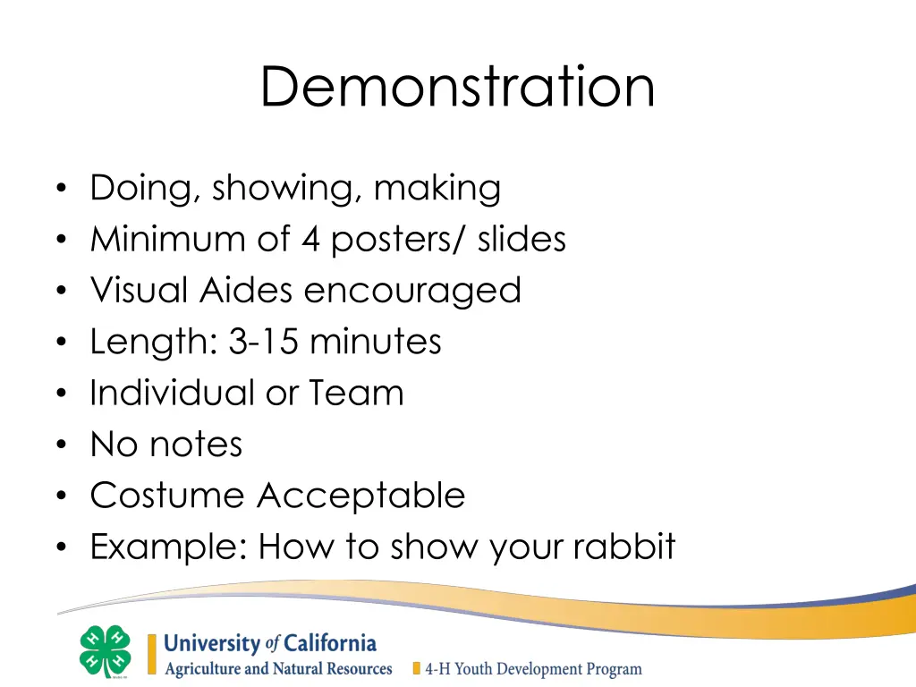 demonstration