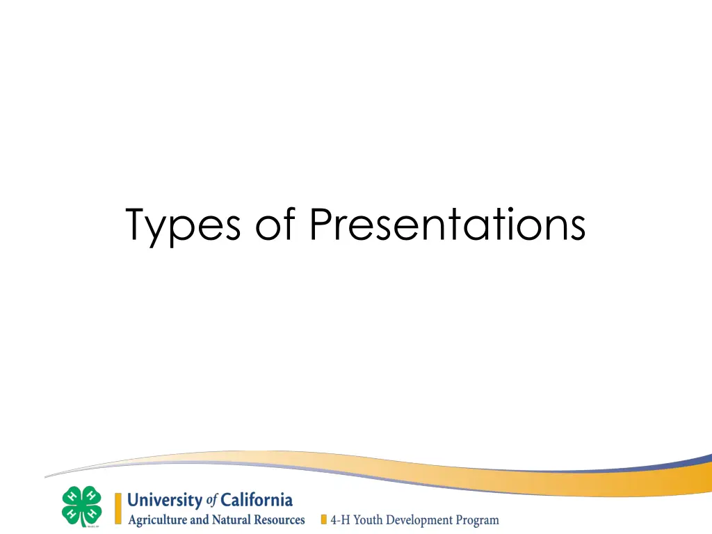 types of presentations