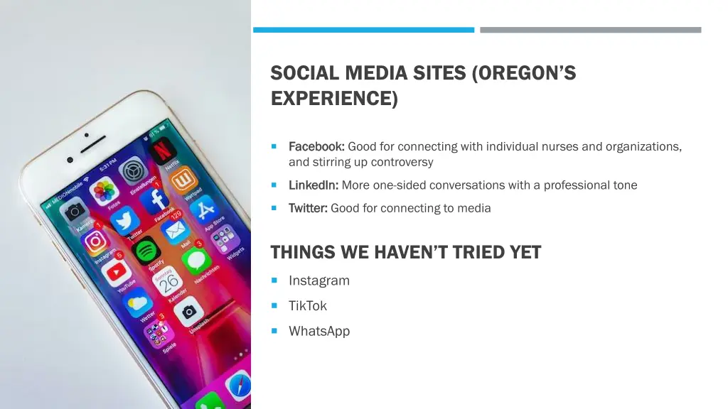social media sites oregon s experience