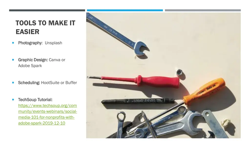 tools to make it easier