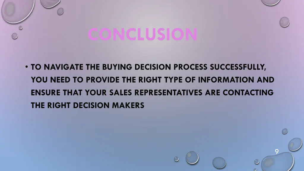 conclusion