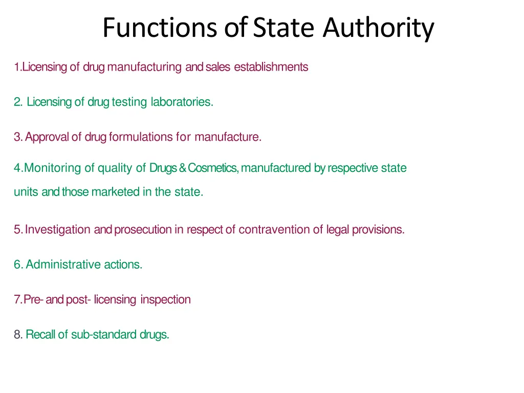 functions of state authority