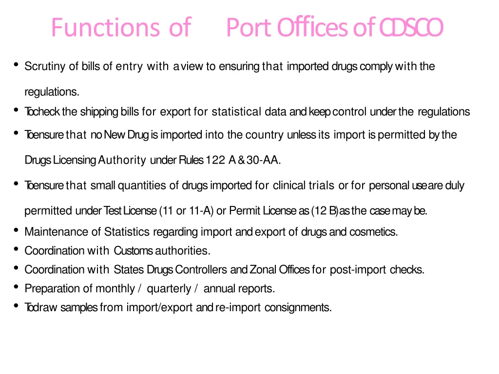port o ffi ces ofcdsco
