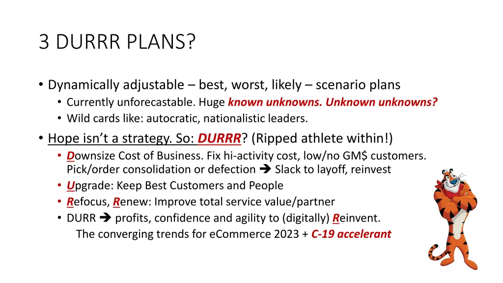 3 durrr plans