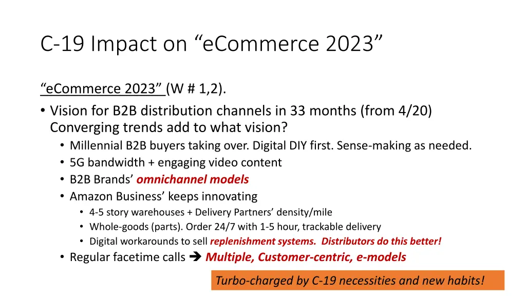 c 19 impact on ecommerce 2023
