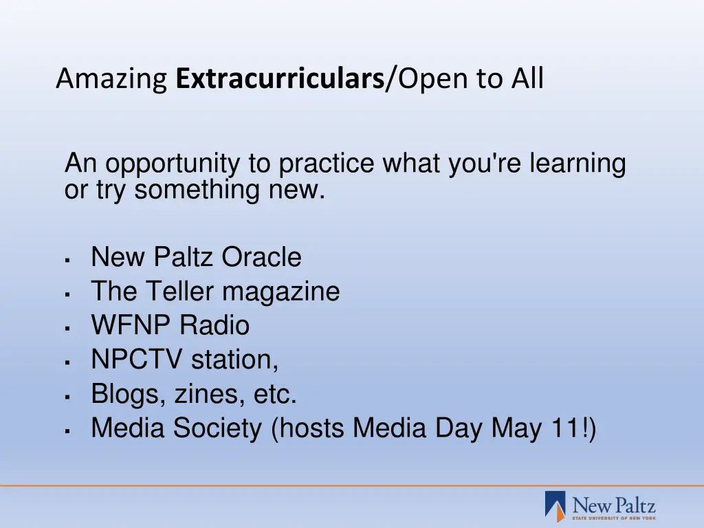 amazing extracurriculars open to all