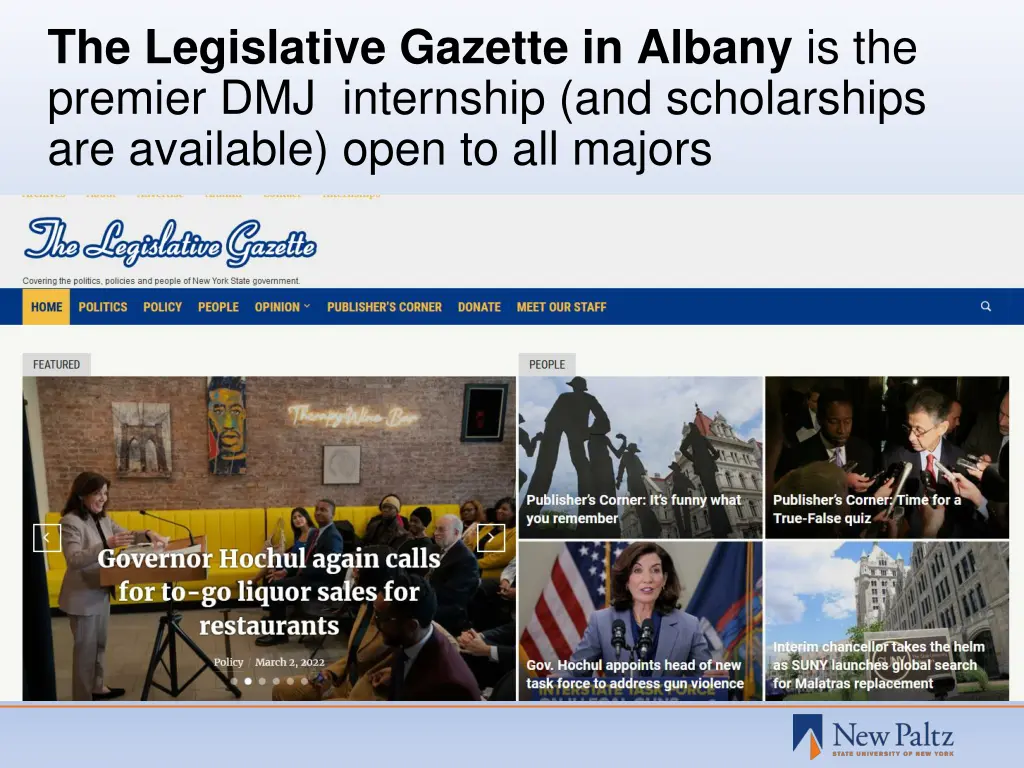 the legislative gazette in albany is the premier