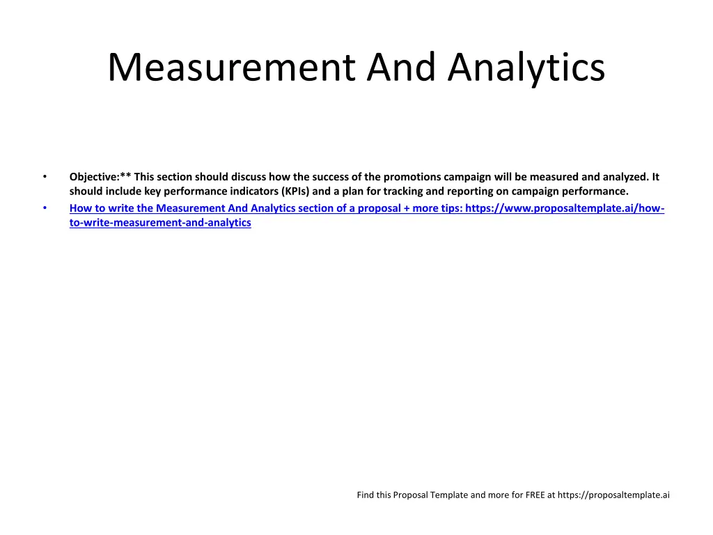 measurement and analytics