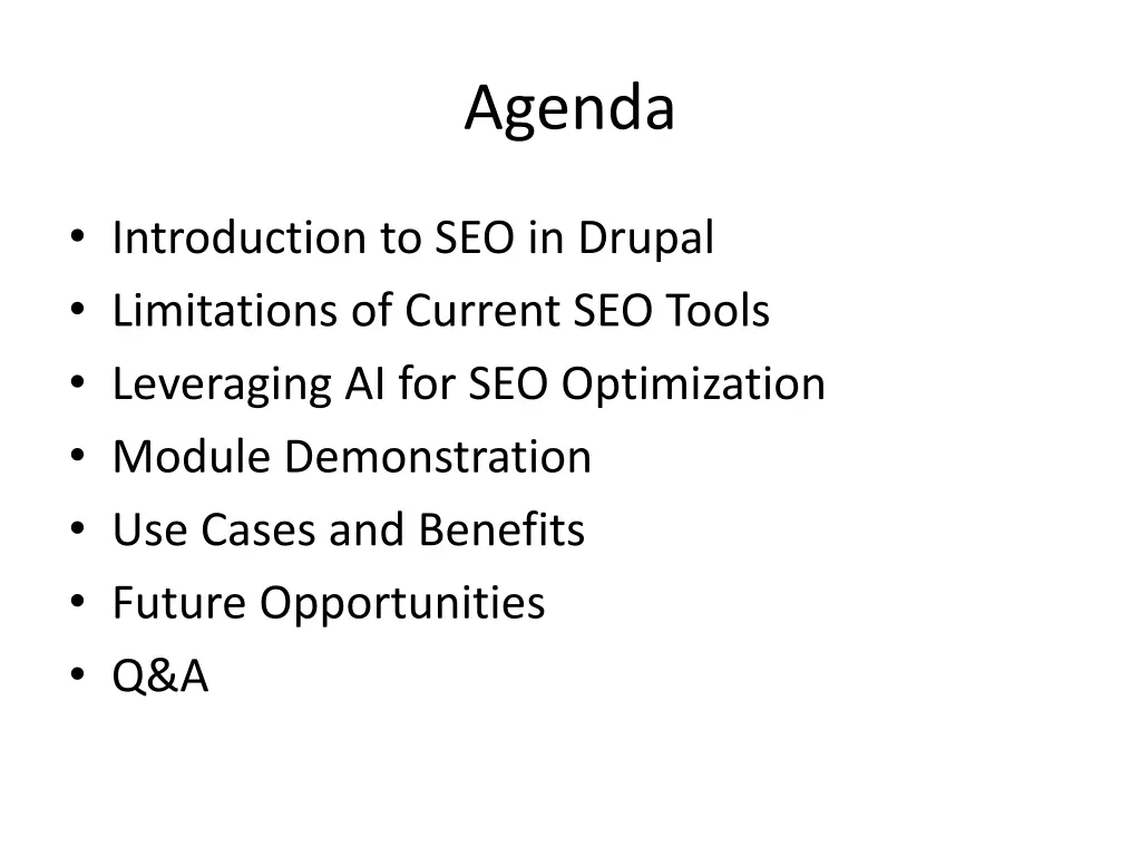 agenda