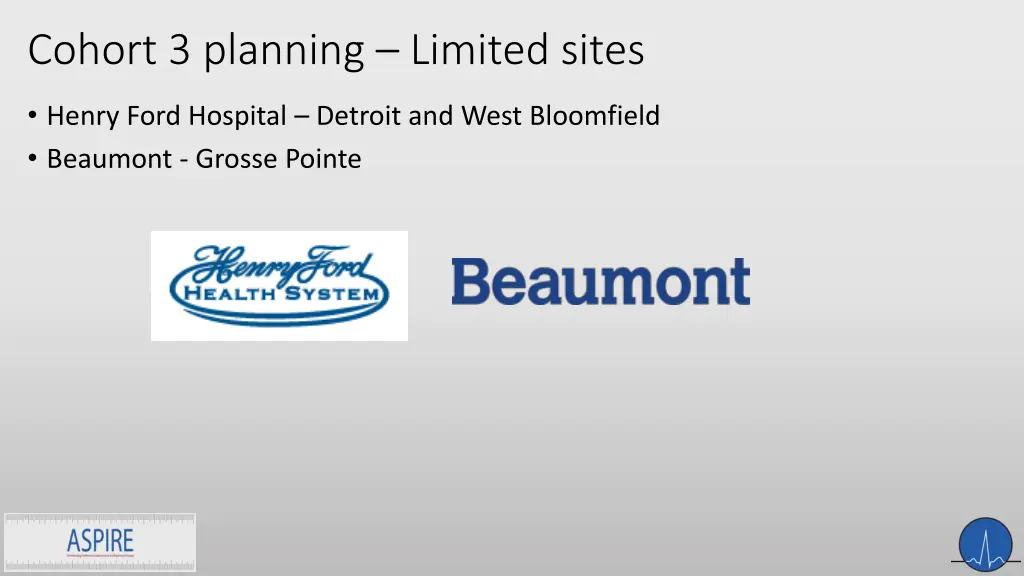 cohort 3 planning limited sites