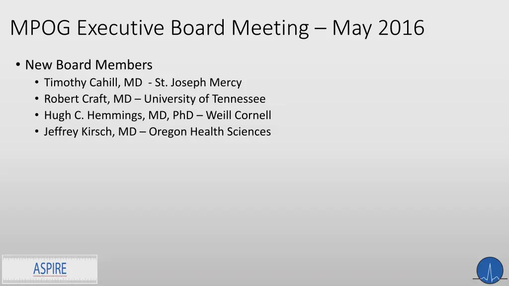 mpog executive board meeting may 2016