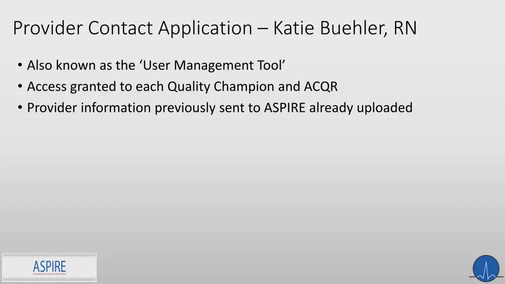 provider contact application katie buehler rn