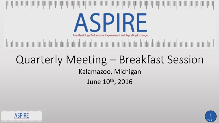 quarterly meeting breakfast session kalamazoo