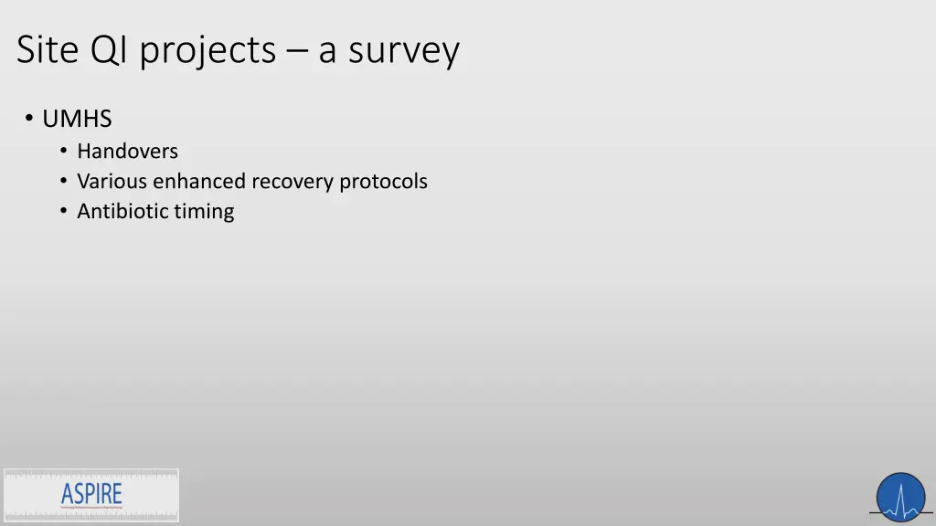 site qi projects a survey