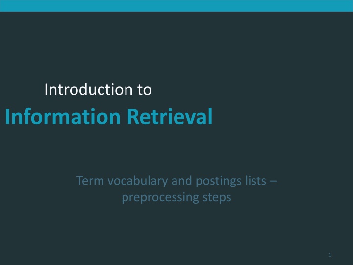 introduction to information retrieval