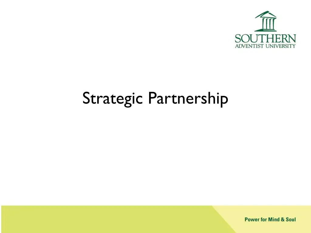 strategic partnership
