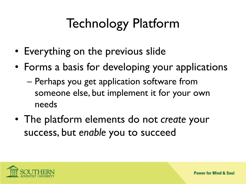 technology platform