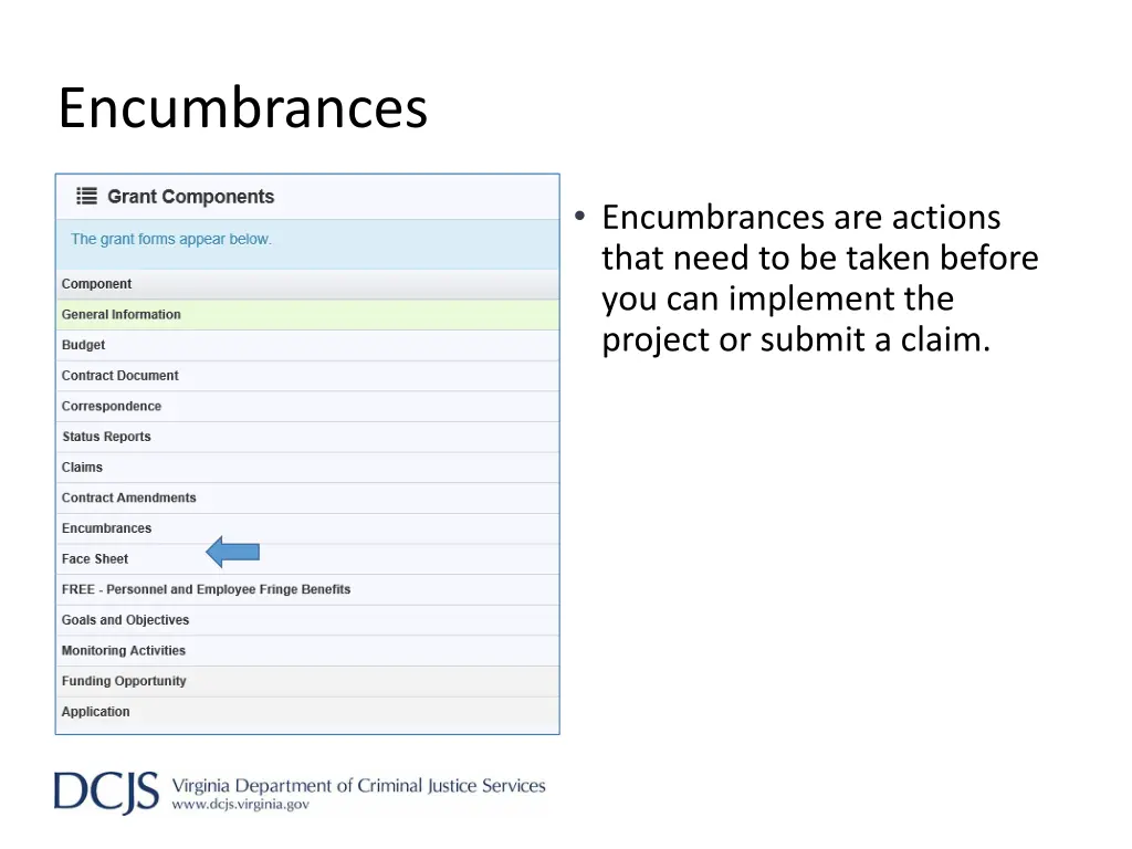 encumbrances