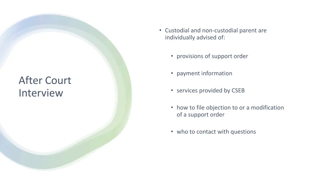 custodial and non custodial parent