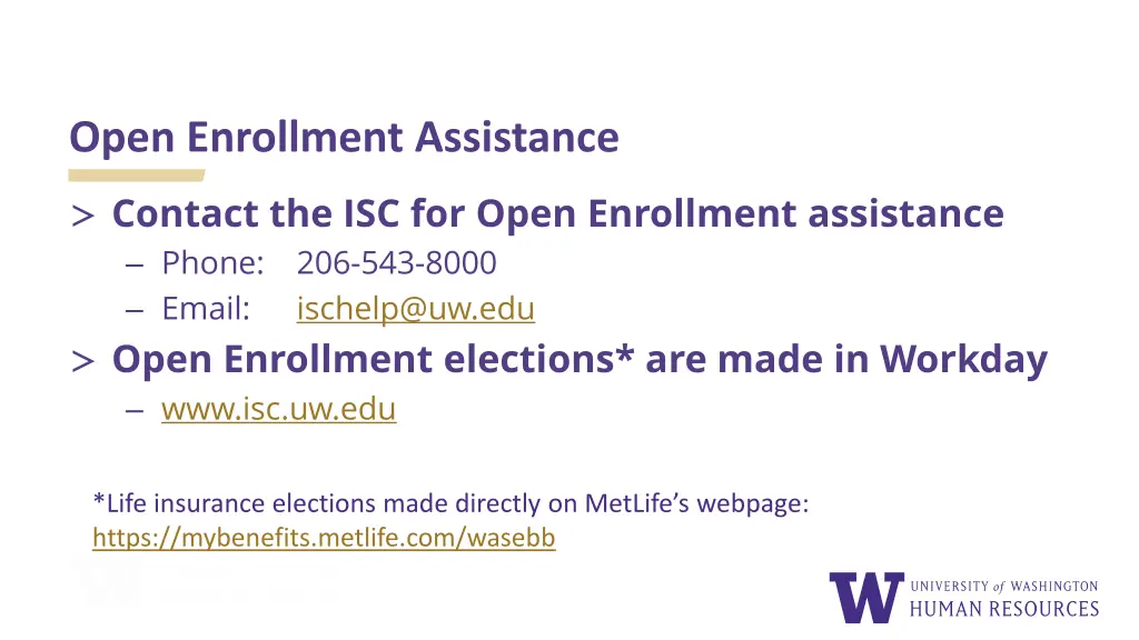 open enrollment assistance