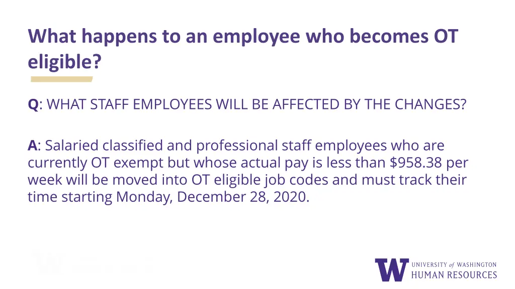what happens to an employee who becomes