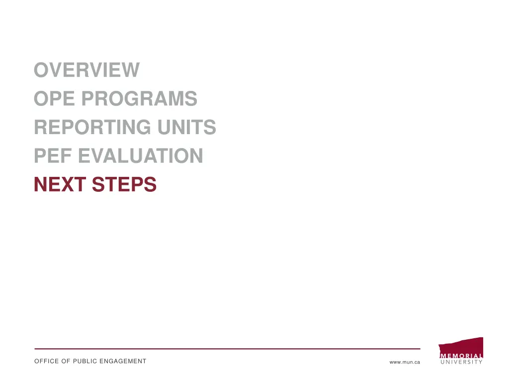 overview ope programs reporting units