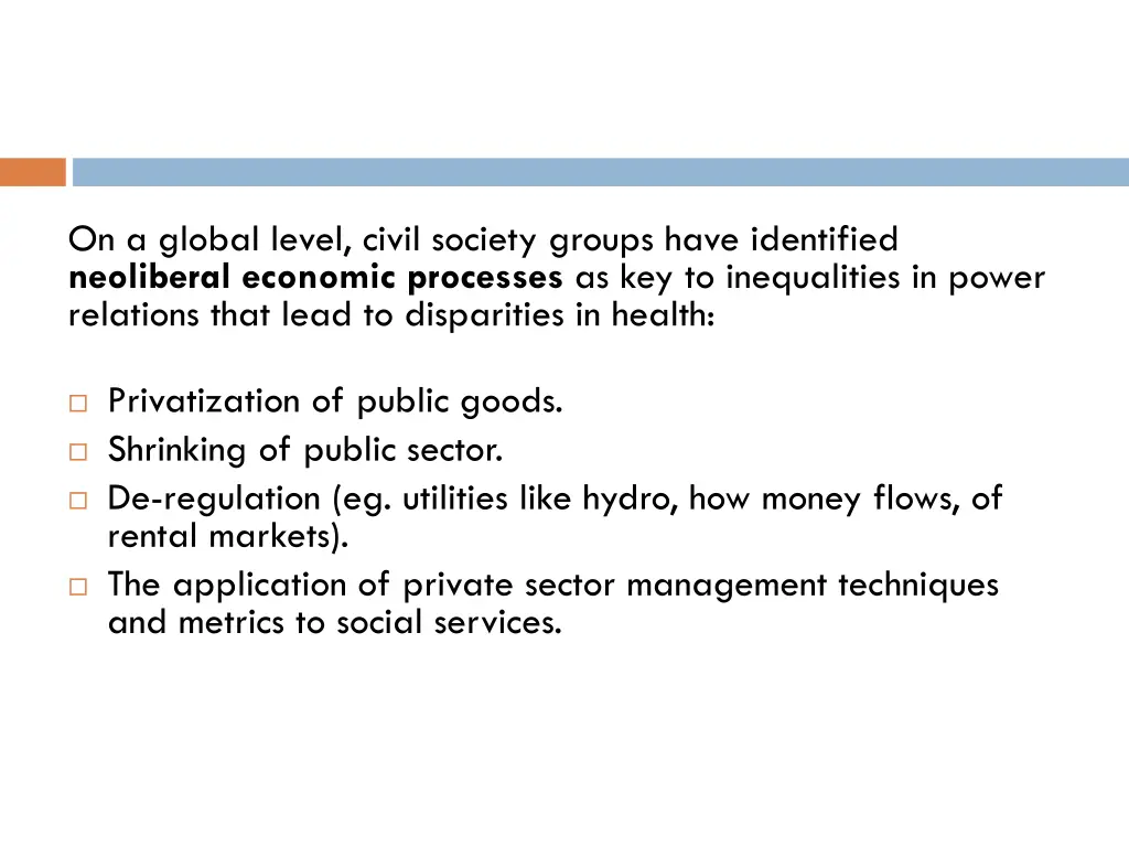 on a global level civil society groups have