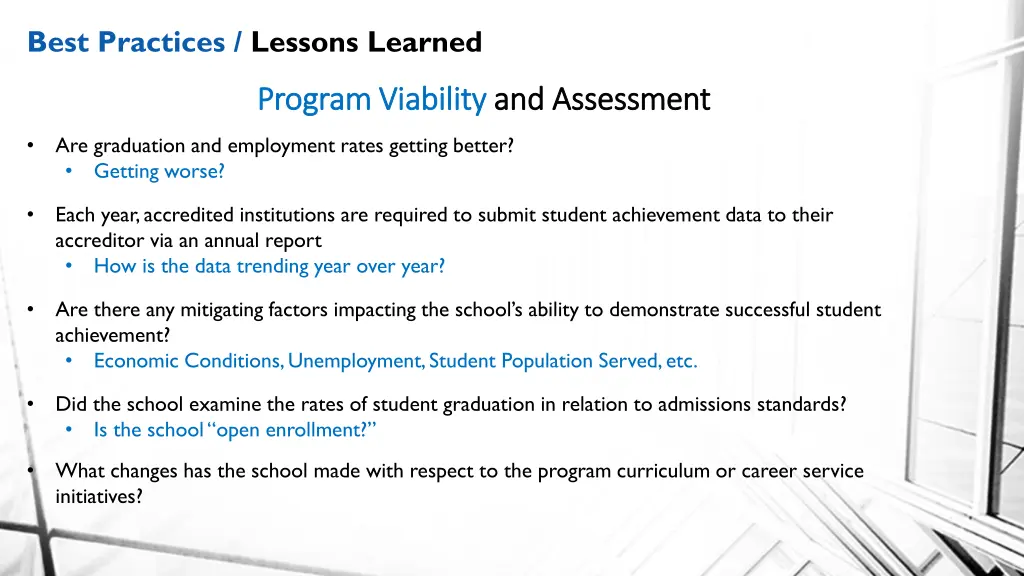 best practices lessons learned 2