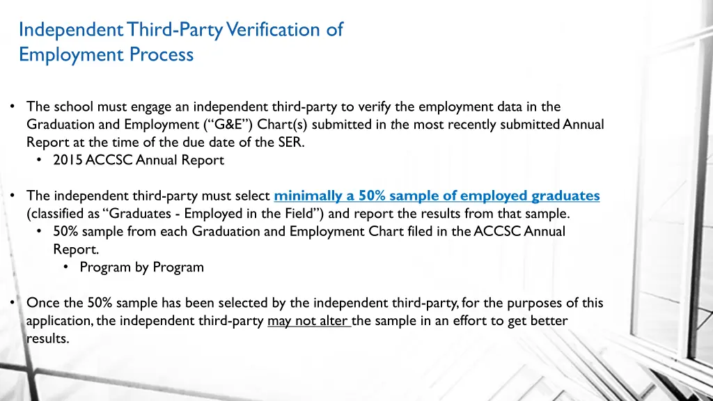 independent third party verification 3