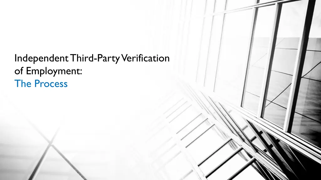 independent third party verification